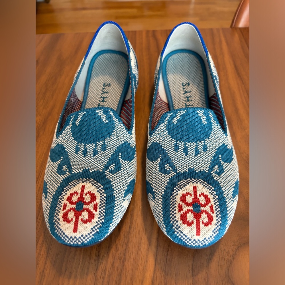 Rothys The Loafer Womens Size 8 US Moroccan Teal Round Toe Slip on Shoes Retired